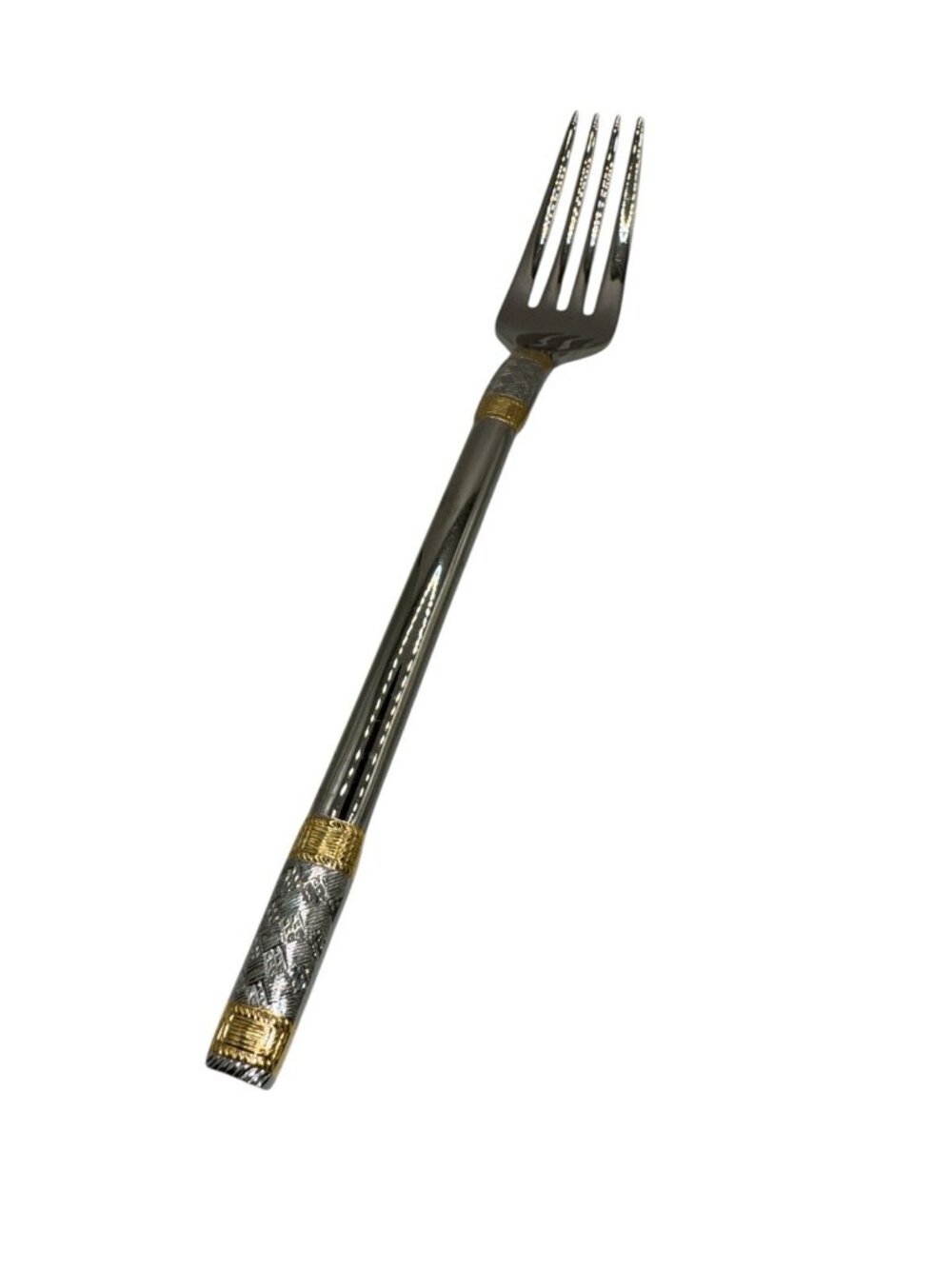 Wallace Golden Aegean Weave Stainless Dinneer Fork 18/8 NWOT 8"